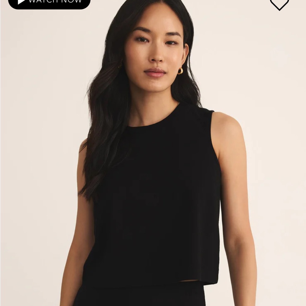 Faded Black Sleeveless Crop Top